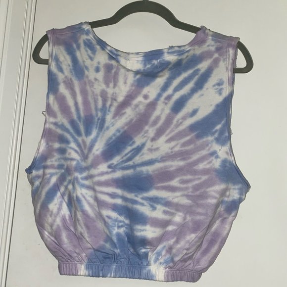 Ocean Drive Purple and Blue Destin Florida Pineapple Tie Dye Tank Top - Picture 2 of 3